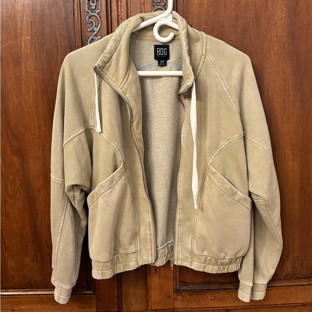 BDG Beige Fleece-Lined Jacket